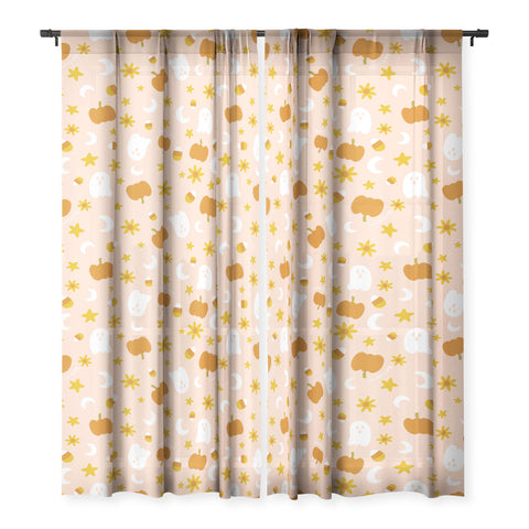 Doodle By Meg Is It Fall Yet in Peach Sheer Non Repeat