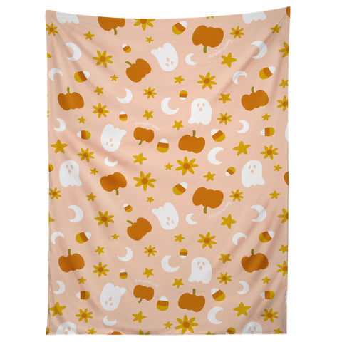 Doodle By Meg Is It Fall Yet in Peach Tapestry