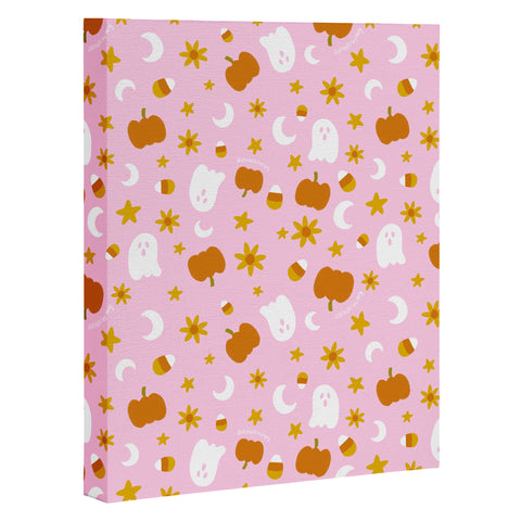 Doodle By Meg Is It Fall Yet in Pink Art Canvas