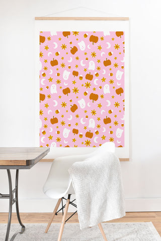 Doodle By Meg Is It Fall Yet in Pink Art Print And Hanger