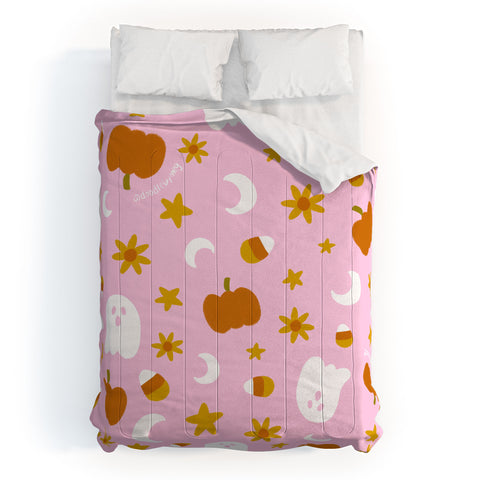 Doodle By Meg Is It Fall Yet in Pink Comforter