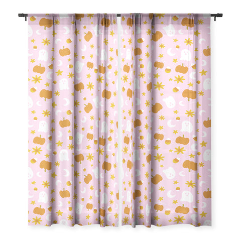 Doodle By Meg Is It Fall Yet in Pink Sheer Non Repeat