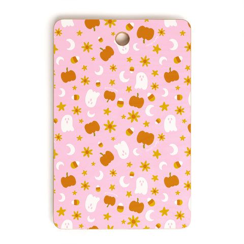 Doodle By Meg Is It Fall Yet in Pink Cutting Board Rectangle