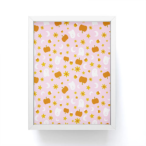 Doodle By Meg Is It Fall Yet in Pink Framed Mini Art Print