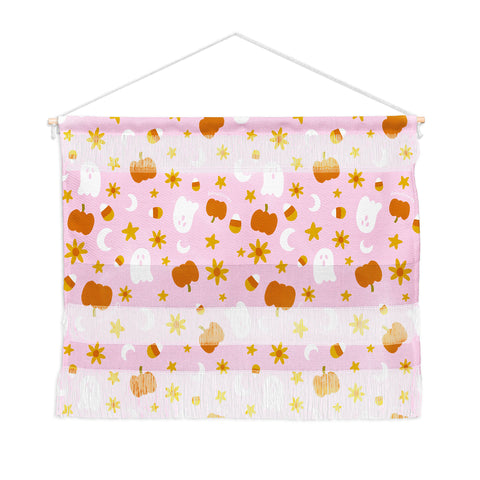 Doodle By Meg Is It Fall Yet in Pink Wall Hanging Landscape