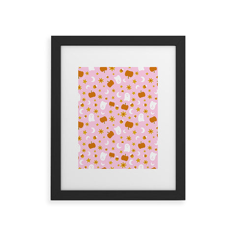 Doodle By Meg Is It Fall Yet in Pink Framed Art Print