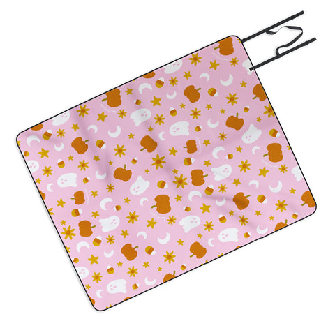 Doodle By Meg Is It Fall Yet in Pink Picnic Blanket