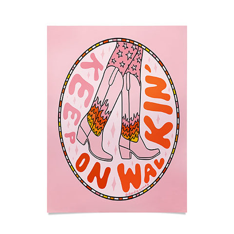 Doodle By Meg Keep On Walkin Poster