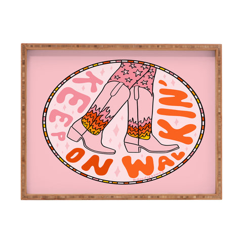 Doodle By Meg Keep On Walkin Rectangular Tray