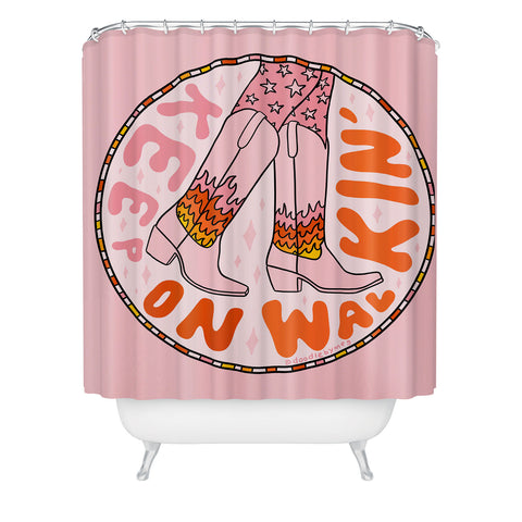 Doodle By Meg Keep On Walkin Shower Curtain