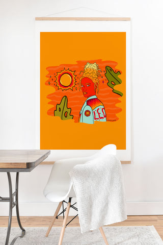 Doodle By Meg Leo Babe Art Print And Hanger