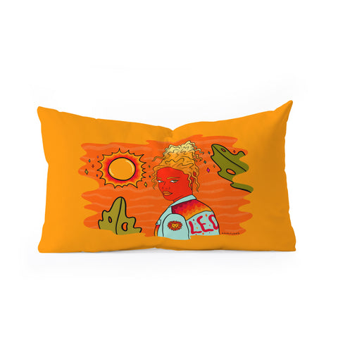 Doodle By Meg Leo Babe Oblong Throw Pillow