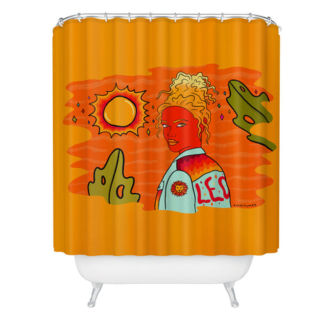 Doodle By Meg Leo Babe Shower Curtain