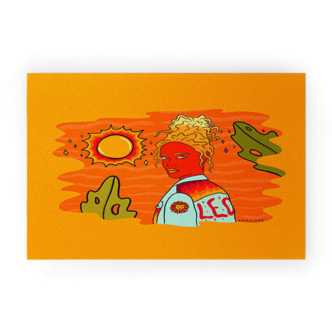 Doodle By Meg Leo Babe Welcome Mat