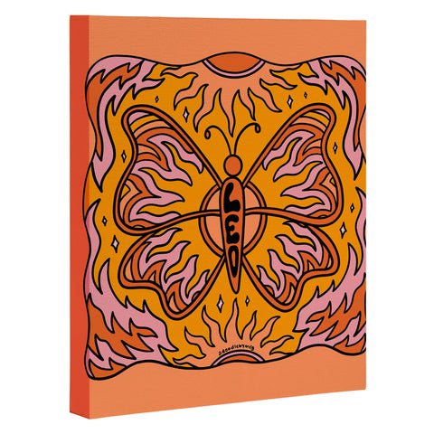 Doodle By Meg Leo Butterfly Art Canvas