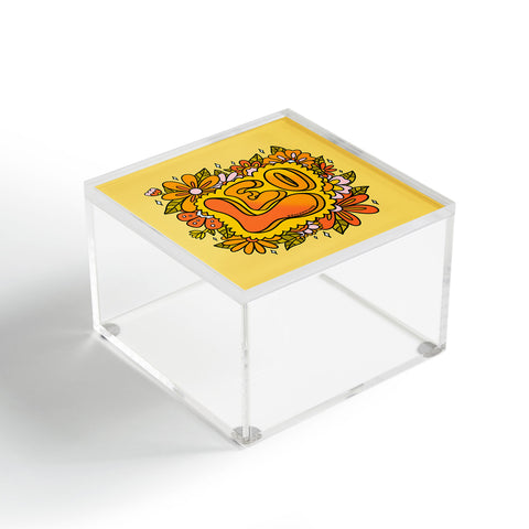 Doodle By Meg Leo Flowers Acrylic Box