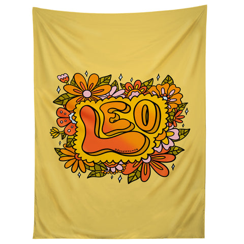 Doodle By Meg Leo Flowers Tapestry