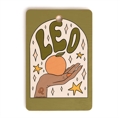 Doodle By Meg Leo Grapefruit Cutting Board Rectangle