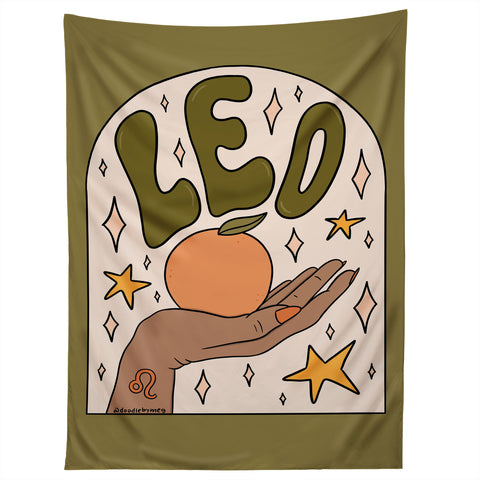 Doodle By Meg Leo Grapefruit Tapestry