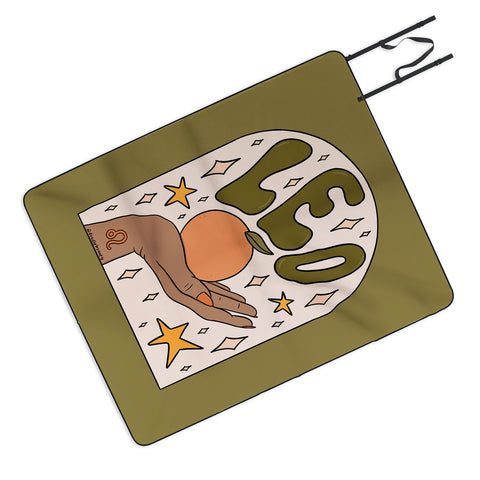 Doodle By Meg Leo Grapefruit Picnic Blanket