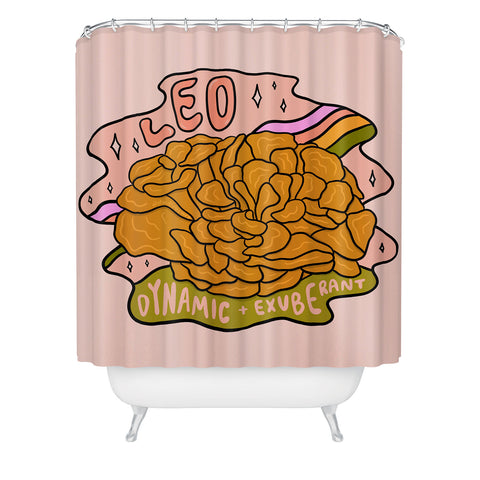 Doodle By Meg Leo Mushroom Shower Curtain