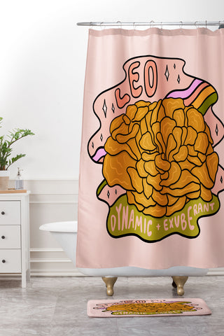 Doodle By Meg Leo Mushroom Shower Curtain And Mat