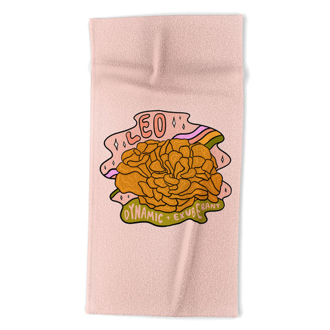 Doodle By Meg Leo Mushroom Beach Towel