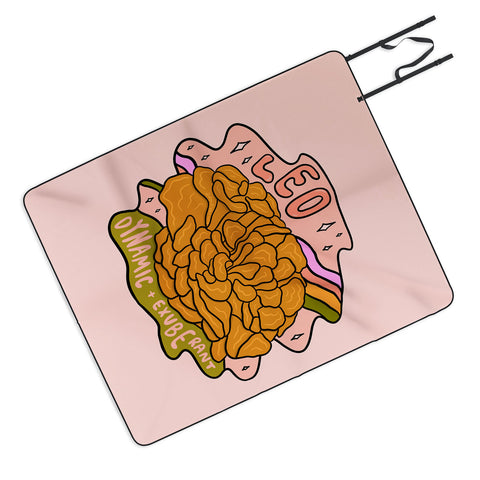 Doodle By Meg Leo Mushroom Picnic Blanket