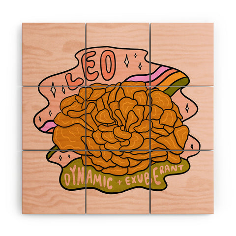 Doodle By Meg Leo Mushroom Wood Wall Mural