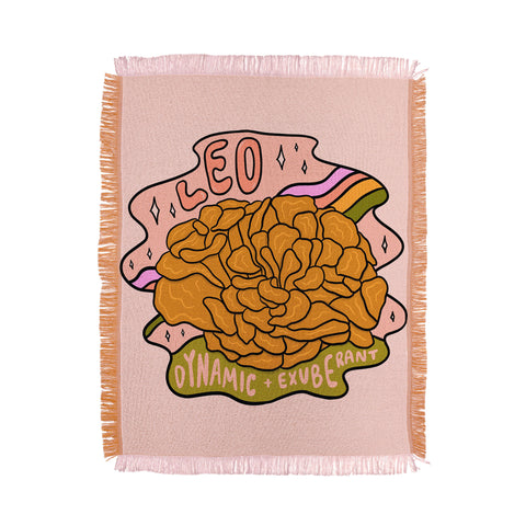 Doodle By Meg Leo Mushroom Throw Blanket