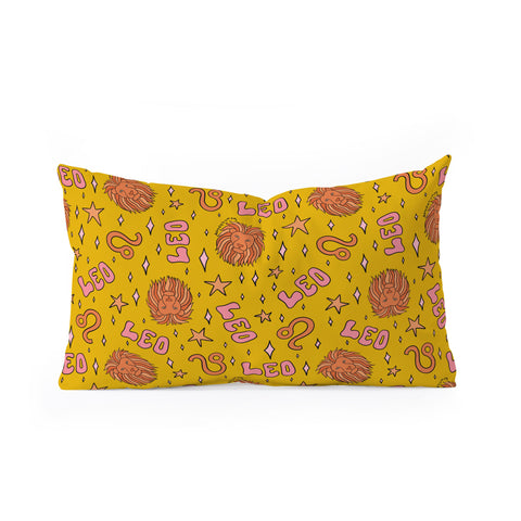 Doodle By Meg Leo Print Oblong Throw Pillow