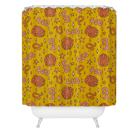 Doodle By Meg Leo Print Shower Curtain