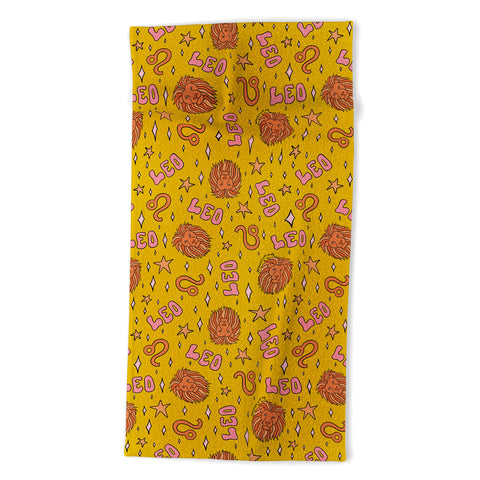 Doodle By Meg Leo Print Beach Towel