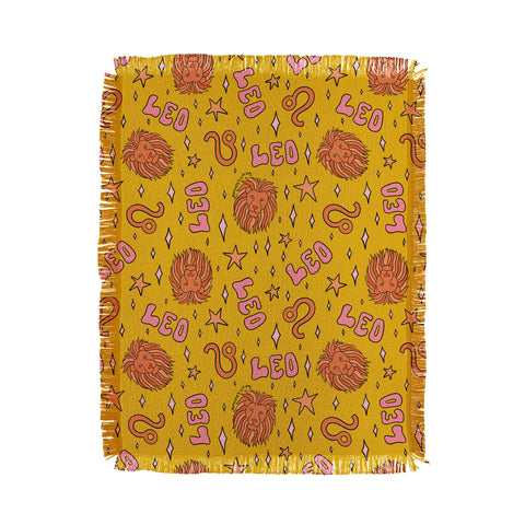 Doodle By Meg Leo Print Throw Blanket