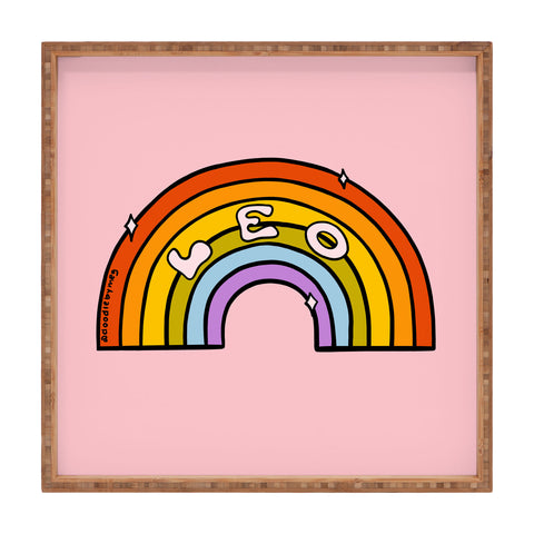 Doodle By Meg Leo Rainbow Square Tray