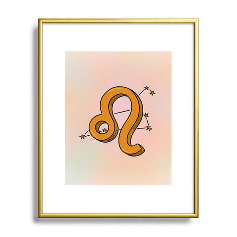 Doodle By Meg Leo Symbol Metal Framed Art Print