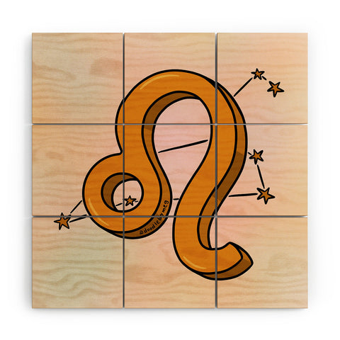 Doodle By Meg Leo Symbol Wood Wall Mural