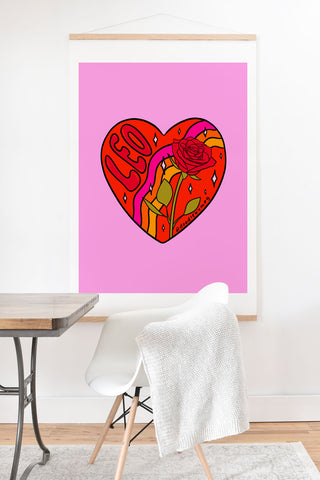 Doodle By Meg Leo Valentine Art Print And Hanger