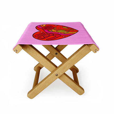 Doodle By Meg Leo Valentine Folding Stool