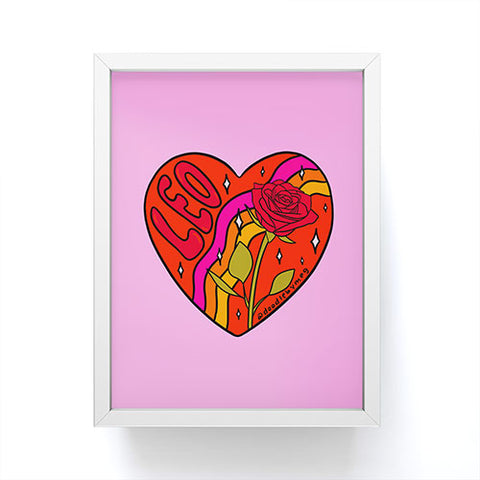 Doodle By Meg Leo Valentine Framed Mini Art Print