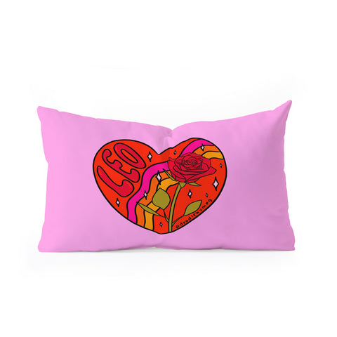 Doodle By Meg Leo Valentine Oblong Throw Pillow