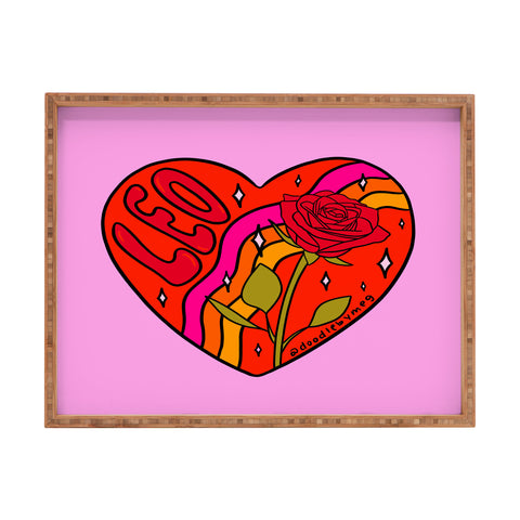 Doodle By Meg Leo Valentine Rectangular Tray