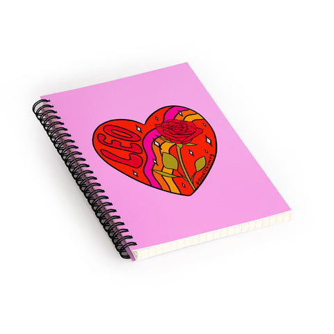 Doodle By Meg Leo Valentine Spiral Notebook