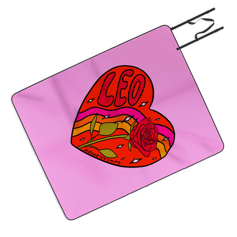 Doodle By Meg Leo Valentine Picnic Blanket