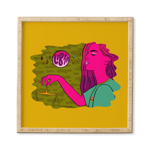 Doodle By Meg Libra Babe Framed Wall Art