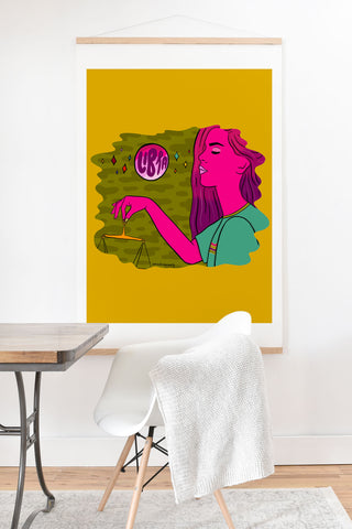 Doodle By Meg Libra Babe Art Print And Hanger