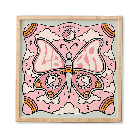 Doodle By Meg Libra Butterfly Framed Wall Art