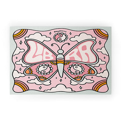 Doodle By Meg Libra Butterfly Welcome Mat