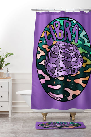 Doodle By Meg Libra Crystal Shower Curtain And Mat