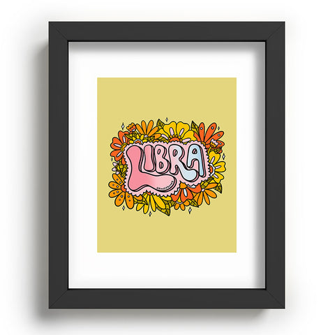 Doodle By Meg Libra Flowers Recessed Framing Rectangle